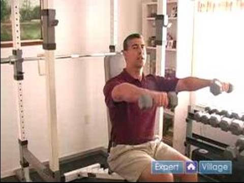 Nasıl Egzersiz Serbest Ağırlık İle Yapılır: Dumbbell Açık Yükseltmek Serbest Ağırlık Egzersiz Resim 1
