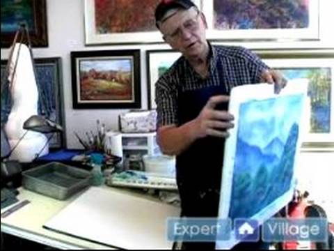 Sulu Boya İle Resim : Suluboya Resim Yapmak İçin Kağıt Ve Tahta Hazırlanıyor 
