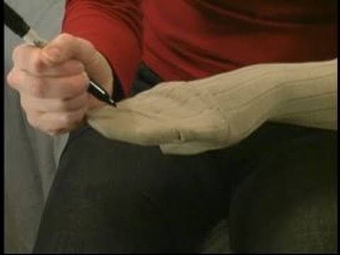 Nasıl Çorap Kuklalar Yapmak: Bir Çorap Çorap Kukla Yapım Hazırlanıyor Resim 1