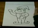 Noel Karakter Karikatür Çizmek İçin Nasıl: Bir Çizgi Film Tatil Elf Alt Vücut Çizim Resim 4