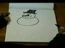 Noel Karakter Karikatür Çizmek İçin Nasıl: Nasıl Bir Çizgi Film Kardan Adam Gövde Beraberlik İçin Resim 4