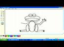 Microsoft Paint'te Karikatür Hayvanlar Çizim: Çizgi Film Kurbağanın Silah Ms Paint'te Çizim Yapmak Nasıl Resim 4