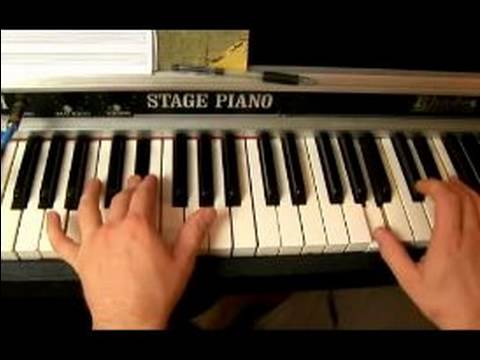 Piyano Doğaçlama D Major: D Bir Blues Piyano Doğaçlama Gösteri
