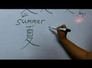 Nasıl Çince Semboller İçin Hava Yazın: "yaz" Çince Semboller Yazmak İçin Nasıl Resim 4