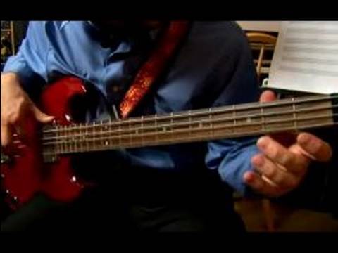 İskambil E Bas Gitar Üzerinde Düz: Jazz Bass E Çalışmalarında 9-10 Düz Ölçek Resim 1