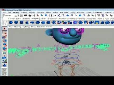Autodesk Maya 3D Yazılım Eğitimi: Autodesk Maya Modellerinde Kemikleri Noktaları Resim 1