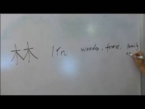 Nasıl Ahşap Çin Radikaller Yazmak: Mu1 Vııı: Nasıl Çince Kelime "woods" Yazmak: Radikaller