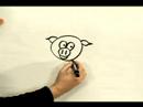 Kolay Karikatür Çizim: Çizgi Film Domuz Çizmek İçin Nasıl Resim 3