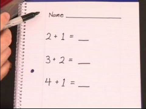 Anaokulu Matematik Öğretmenliği : Eklerken Nokta Saymak İçin Çocukları Eğitmek 