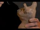 Nasıl Çamurdan Büyük Bir Kedi Heykel : Bir Heykel Kedi Pençeleri Ayrıntıları Ekleme  Resim 3