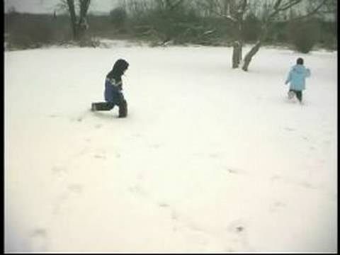 Çocuklarınızın Açık Kış Oyunları: Oynamak Çocuklar İle Ayak İzi Etiketi Resim 1