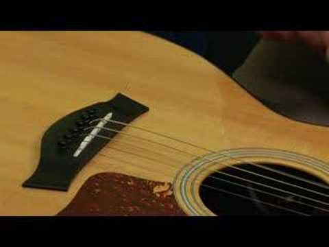 Nasıl Bir Akustik Gitar Üzerinde Dizeleri Değiştirmek İçin: Nasıl Köprü Çıkarın Ve Gitar Çekmek İçin Dizeleri Resim 1