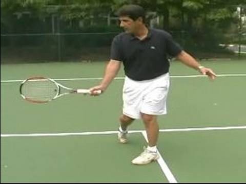 Başlangıçta Tenis İpuçları Ve Teknikleri: Tenis Forehand Yere İnme Formu Resim 1