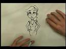 Nasıl Karikatür Kız Beraberlik İçin : Çizgi Film Kız Bacak Çizimi  Resim 2