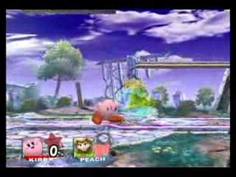 Nintendo Wii İçin "super Smash Brothers Brawl": Kirby'nın Standart A Hamle "super Bros Brawl Nintendo Wii İçin Smash Üzerinde"