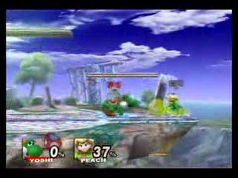 Nintendo Wii İçin "super Smash Brothers Brawl": Yoshi's Yönlü Bir Hamle "super Bros Brawl Nintendo Wii İçin Smash Üzerinde" Resim 1