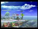 Nintendo Wii İçin "super Smash Brothers Brawl": Link's Yönlü Bir Hamle "super Bros Brawl Nintendo Wii İçin Smash Üzerinde" Resim 4