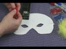 Köpük Yapma Çocuğun El Sanatları İçin Maskeler: Bir Burun İçin Palyaço Maskesi Yapma