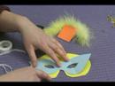 Köpük Yapma Çocuğun El Sanatları İçin Maskeler: Gaga Bülbül Maske İçin Şekillendirme