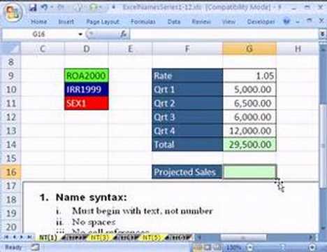 Excel Adı İpucu #1: Excel 2003 Ve 2007 Yılında İsim Resim 1