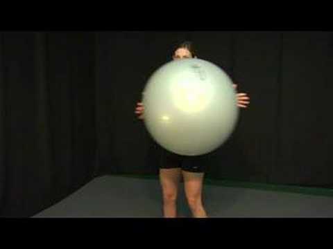 İstikrar Ball Kombinasyonu Egzersizler: İstikrar Ball Egzersizler: Göğüs Basın Gövde Döndürme Resim 1