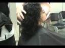 Stil Kıvırcık Saç: Saç Spreyi Uygulama İçin Kıvırcık Saç Resim 2