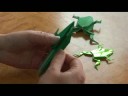 Ara Origami Katlama Talimatları : Origami Kurbağa Kafası Katlanır  Resim 2