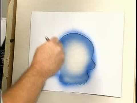 Nasıl & Airbrush Şablonlar Kullanımı : Negatif Bir Şablon Olarak Önceden Bir Airbrush Şablon Kullanın 