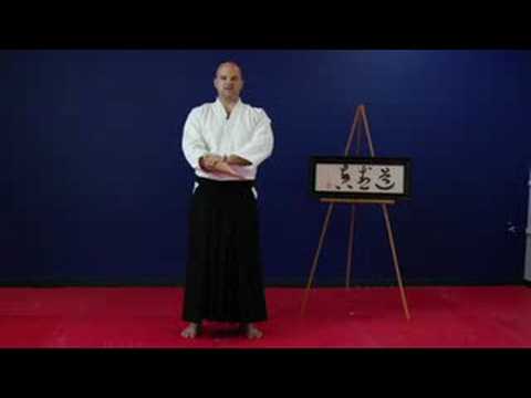 Aikido Egzersizleri Ve Uzanıyor: Aikido Tutma One Point: Bölüm 2