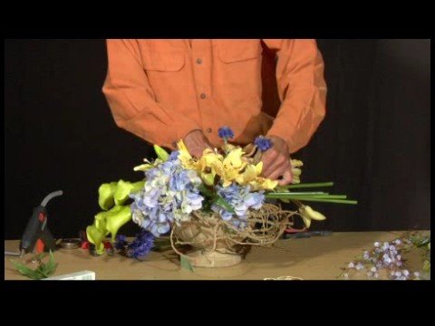 Nasıl İpek Çiçek Süs Yapmak İçin : Dolgu Çiçekler Çiçek Süs İpek Ekleme 