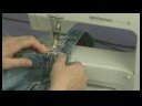 Yapım Çanta Ve Geri Dönüşümlü Kot Pantolon Carryalls : Bir Kot Çanta Yapın: Astar Dikiş  Resim 3