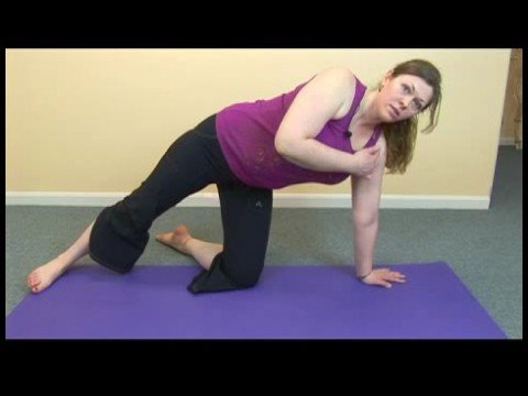 Yoga Başlangıç : Yoga Diz Çökmüş Yan Plank Poz Resim 1