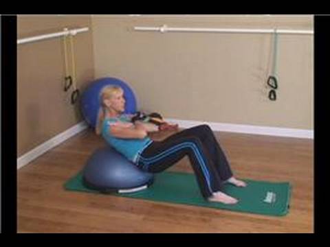 Bosu Topu Çekirdek Egzersizleri : Bosu Topu Çekirdek Egzersizleri: Karın Egzersizi Resim 1
