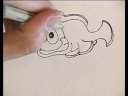 Karikatür Palyaço Balığı Nasıl Çizmek İçin Çizim Karikatür Balık :  Resim 4