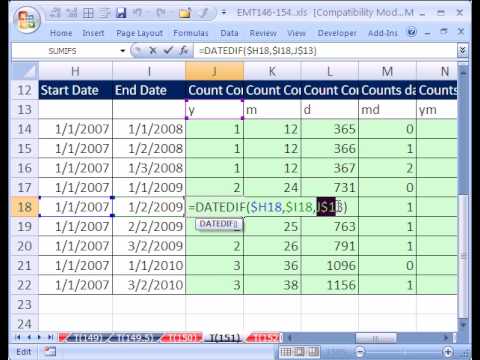Excel Büyü Hüner #151: Etarihli Fonksiyonu (Arasında İki Tarih) Resim 1