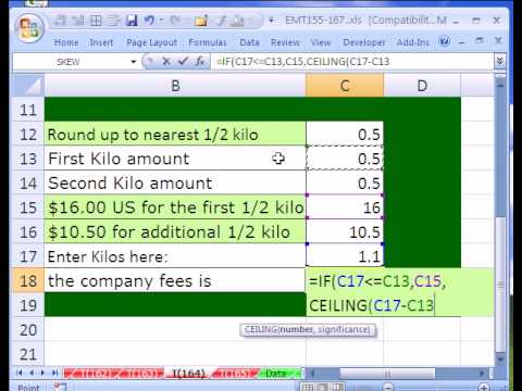Excel Büyü Hüner # 164: Fiyat Formülü Tavana İşlev