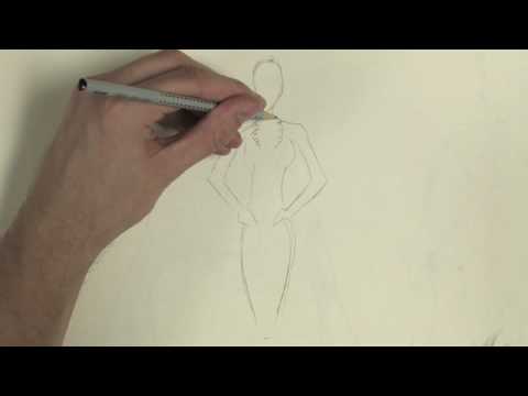 Kıyafetleri Tasarlarken Bir Eskiz Çizmek İçin Nasıl Çizim: Çizgi Film & Moda :  Resim 1