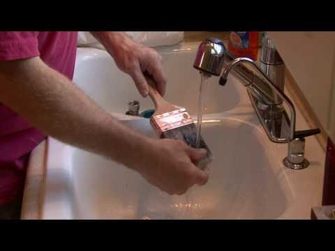 Evde Bakım : Fırçalarını Temizlemek İçin Nasıl: Su Bazlı Boya