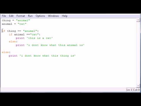Öğretici - 22 - İç İçe İfadeleri Programlama Python