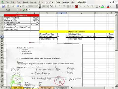 Excel Busn Matematik 52: Biçimlendirme Ve Etiketleme