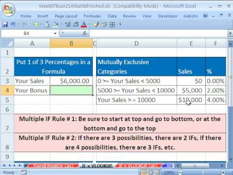Highline Excel Sınıf 35: Eğer İşlevi Vs Düşeyara İşlev