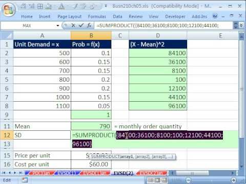 Excel İstatistik 60: Bütçe Gelir Tablosu (Olasılık) Topla İşlevi