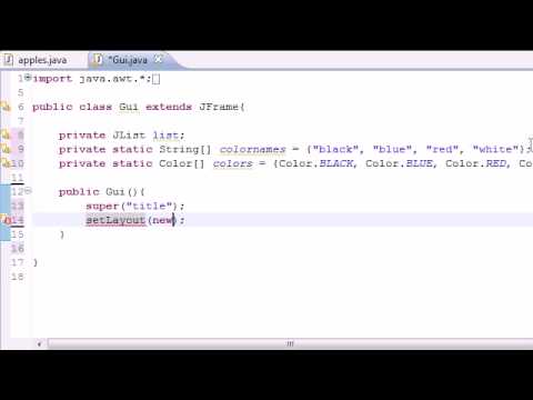 Java Programlama Eğitimi - 70 - Jlist Resim 1