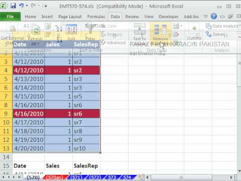 Excel Sihir Numarası 570: Kaldır Yinelenen Kayıtları Excel 2007 / 2010 Özellik Resim 1
