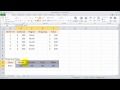 Excel Yatayara İşlevini Kullanma