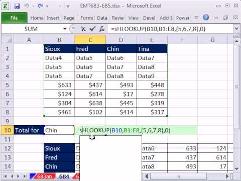 Excel Büyü Hüner 684: Düşeyara 1 Öğe Ve Değerleri Birden Çok Satır/sütun - Yatayara Üzerinden Ekle
