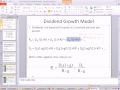 Excel Finans Sınıfını 63: Kar Payı Büyüme Modeli Stok Değerleme Resim 2