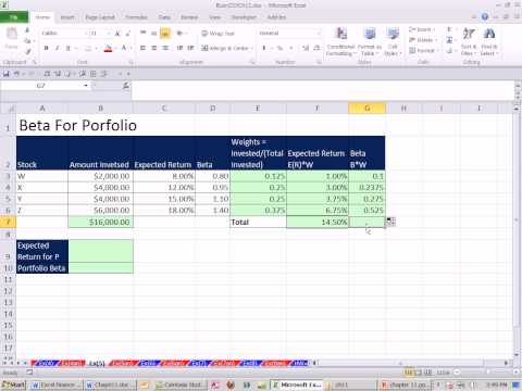 Excel Finans Sınıfını 109: Beta İçin Evrak Çantası