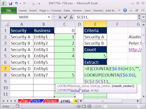 Excel Sihir Numarası 758: İki Ölçüt - 5 Formül Yöntemleri İle Veri Ayıklamak