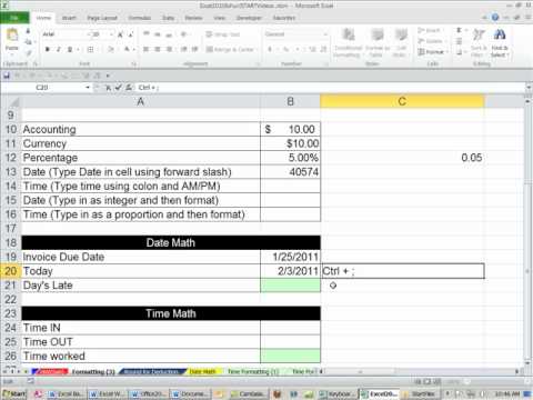 Office 2010 Sınıf #28: Excel Sayı Biçimlendirmesini: Cephe Biçimlendirme Resim 1